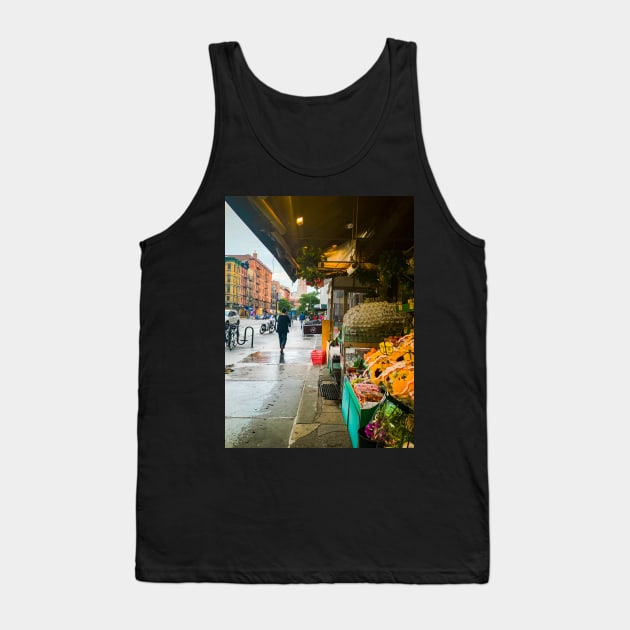 Street Flowers Shop Rain Upper West Side Manhattan NYC Tank Top by eleonoraingrid